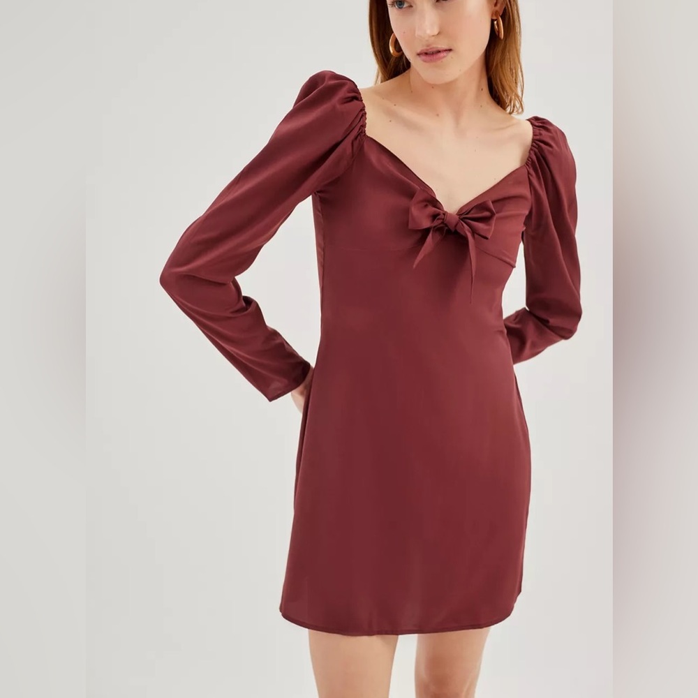 Urban Outfitters Daisy Street Milkmaid Long Sleeve Mini Dress